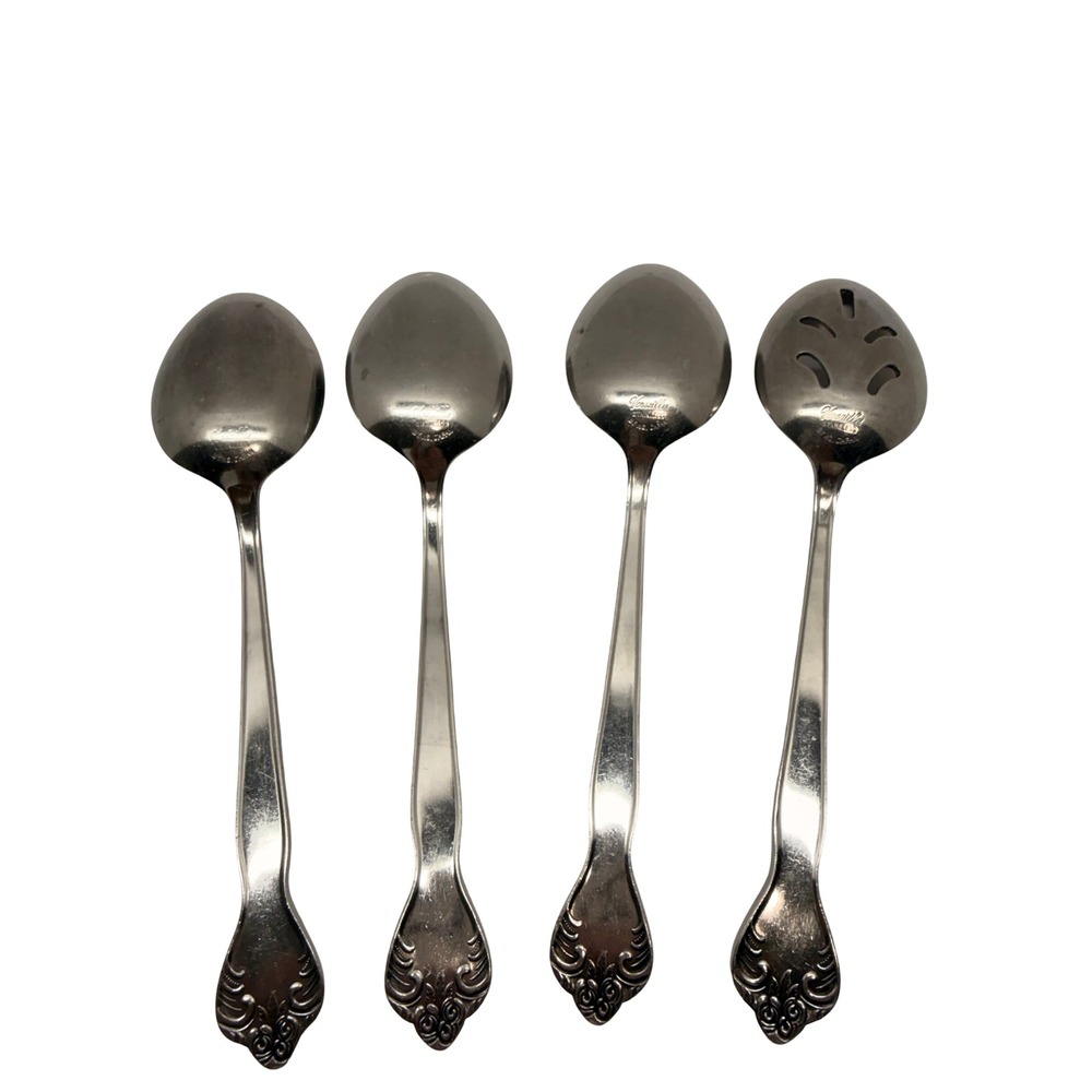 Versailles Stainless Japan Flatware Set 4 Serving Spoons